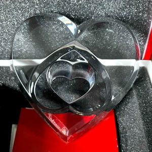 Baccarat Crystal Triple Heart